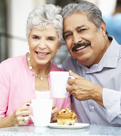 Senior Couple Having Brunch